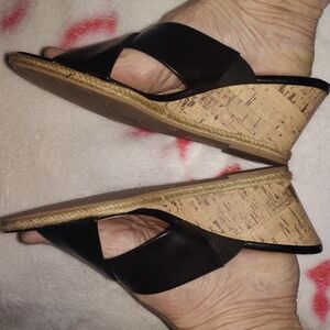 Dexflex Comfort Black Cork Wedges